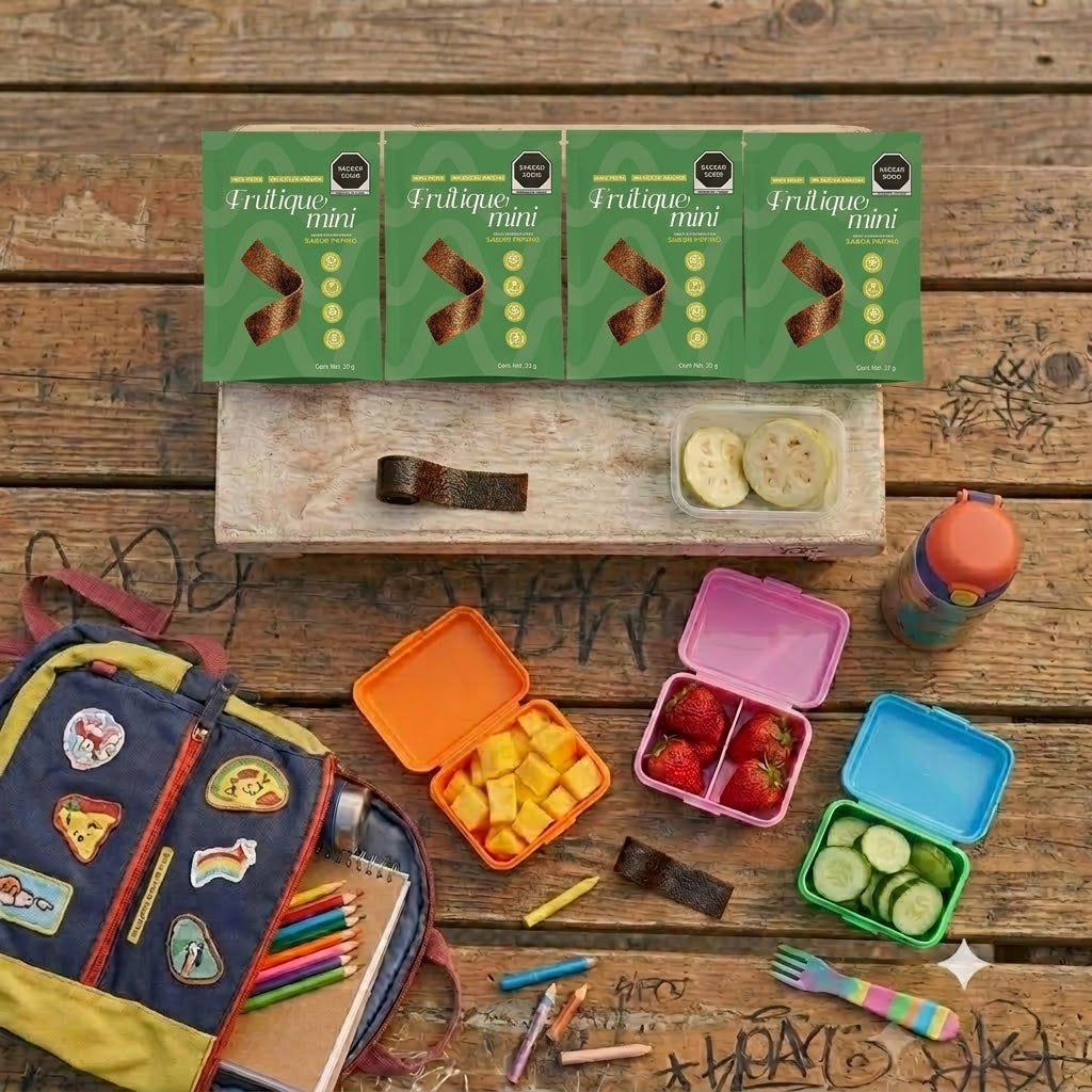Frutique Mini, Rollos de Pepino 100% Natural - 6 Bolsas x Caja