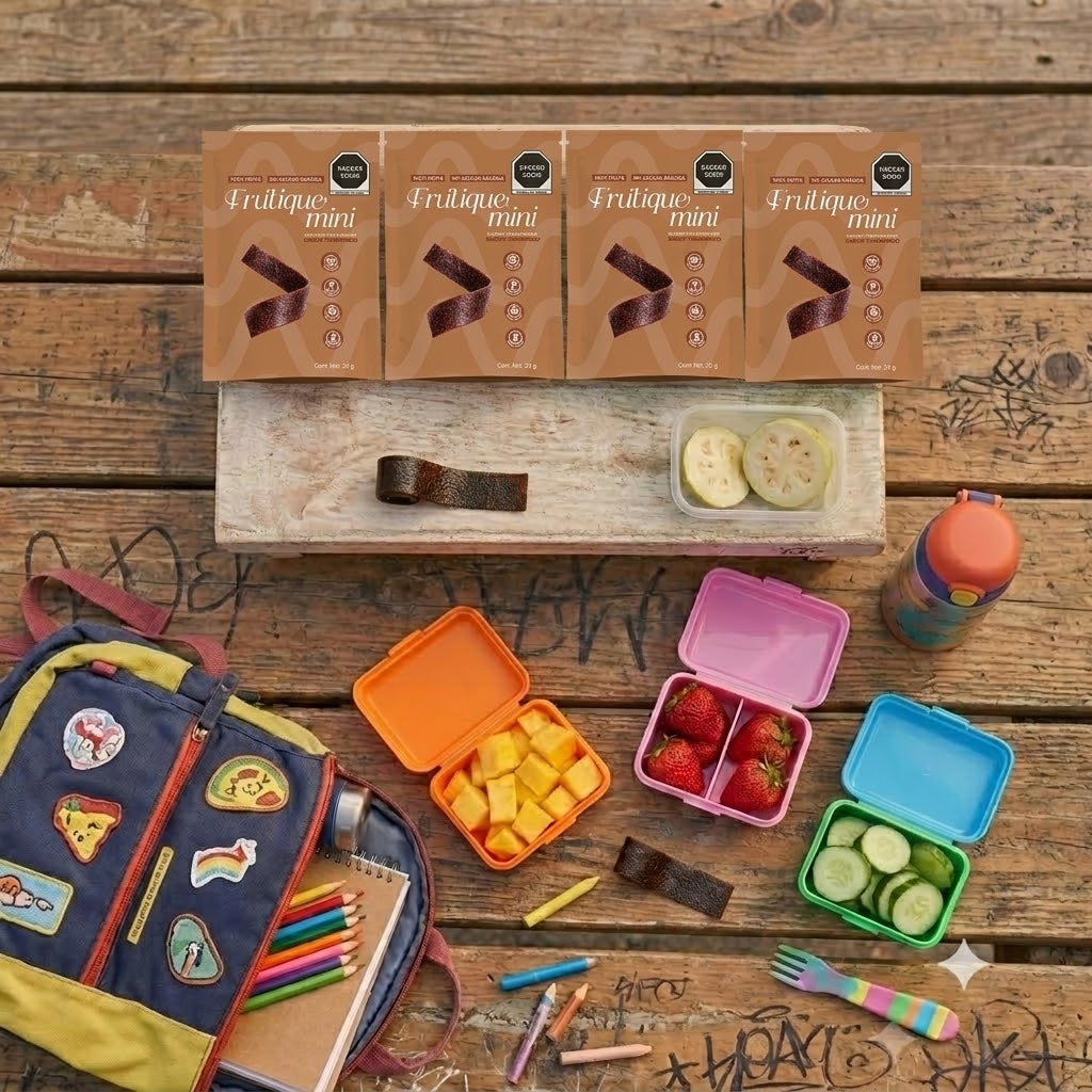 Frutique Mini, Rollos de Fruta 100% Natural - Sabor Tamarindo - 6 Bolsas x Caja