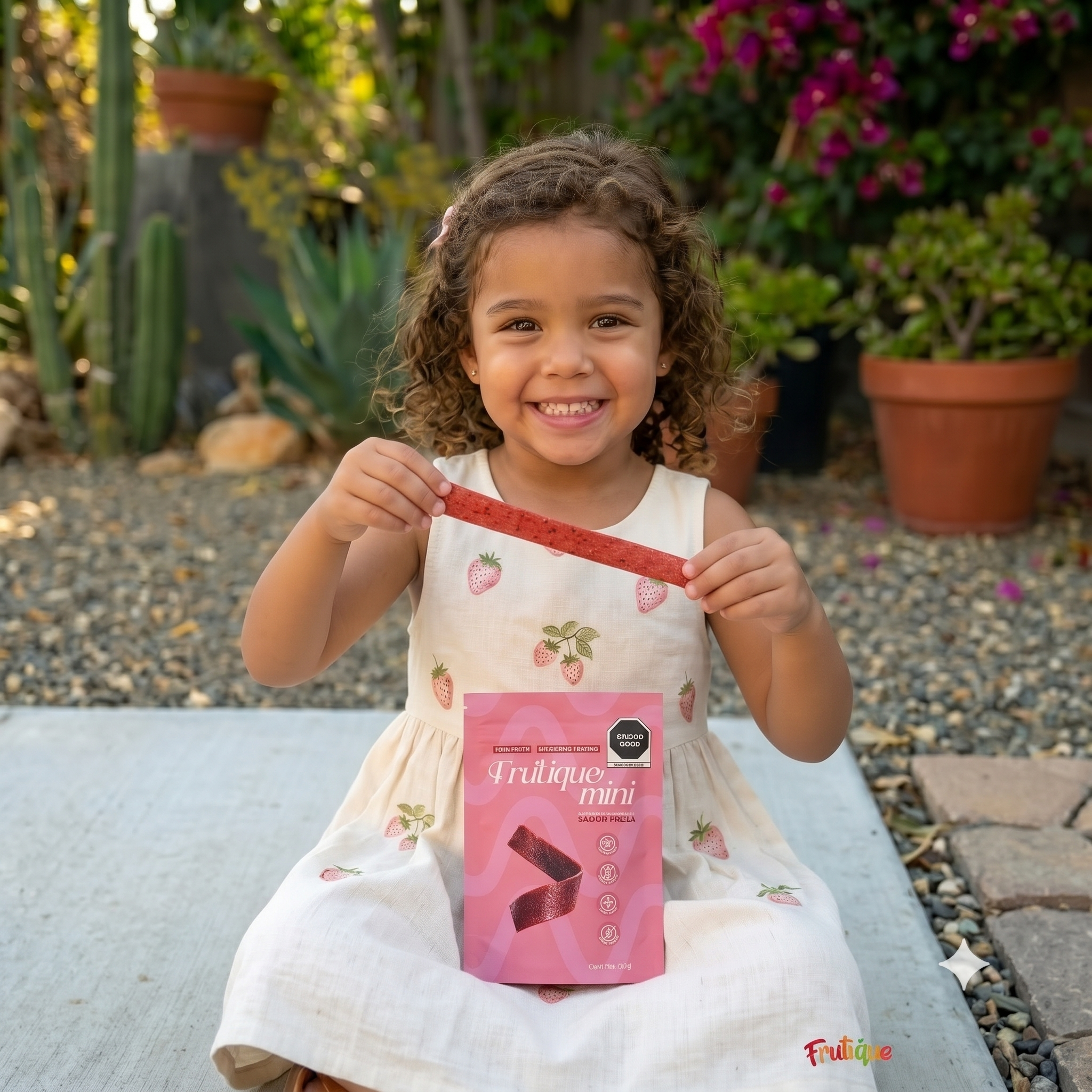 Frutique Mini, Rollos de Fruta 100% Natural - Sabor Mango - 6 Bolsas x Caja