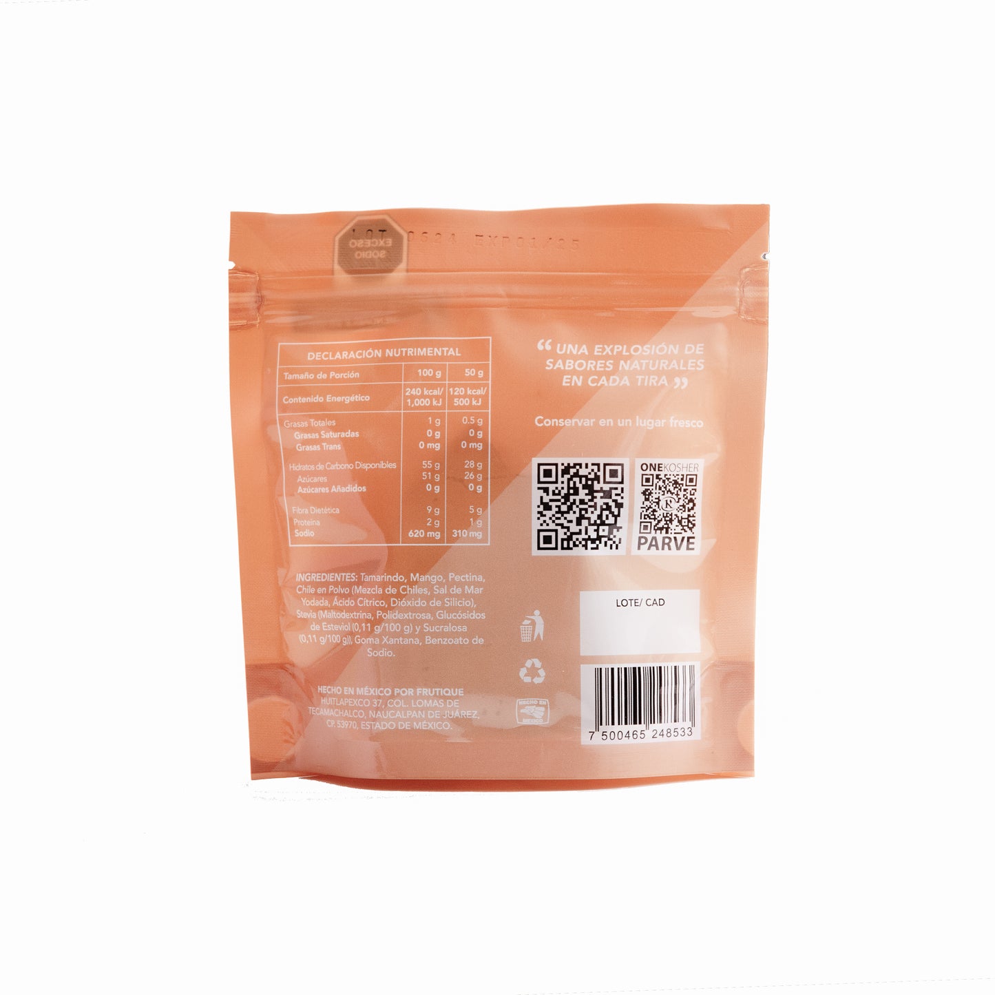 Bolsa Frutique Tira De Tamarindo 50 g