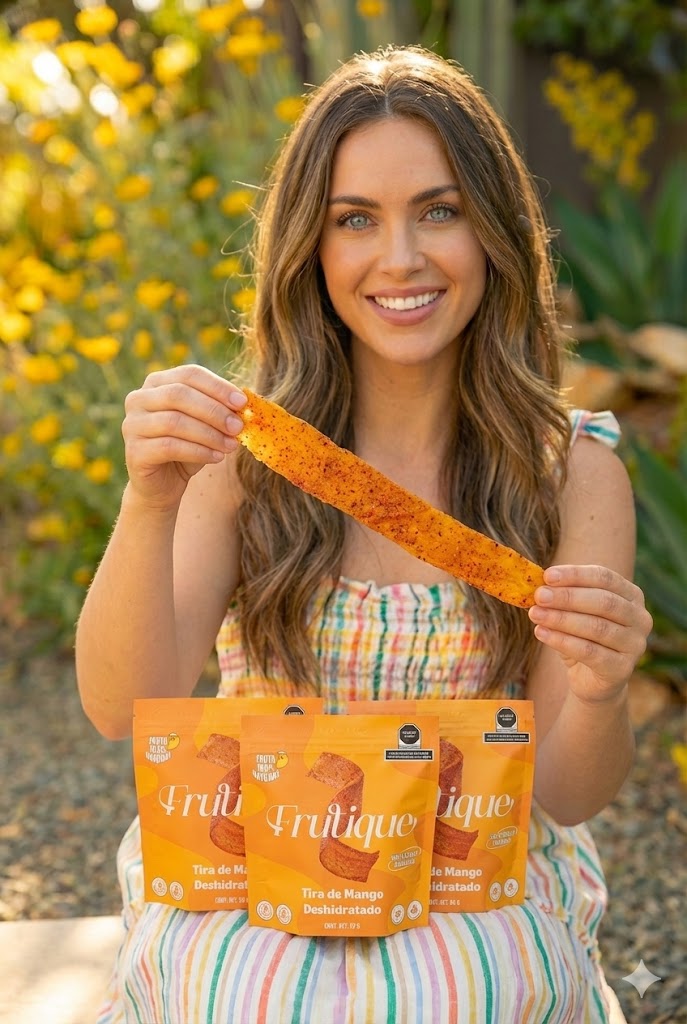 Mango Deshidratado Natural, 100% Fruta, Tiras Sin Azúcar añadida, Pack 10