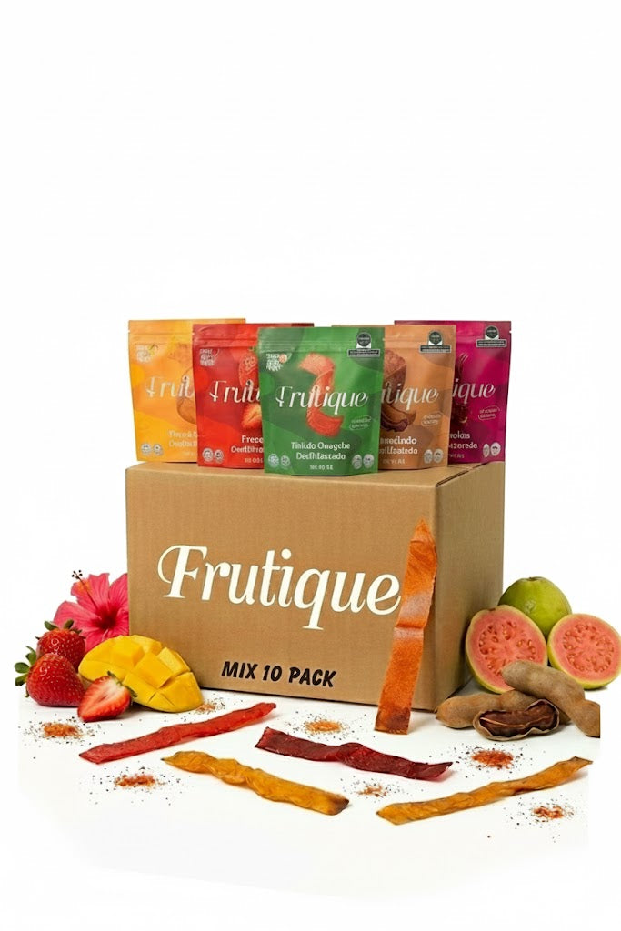 Fruta Deshidratada Natural, 100% Fruta, Tiras Sin Azúcar añadida